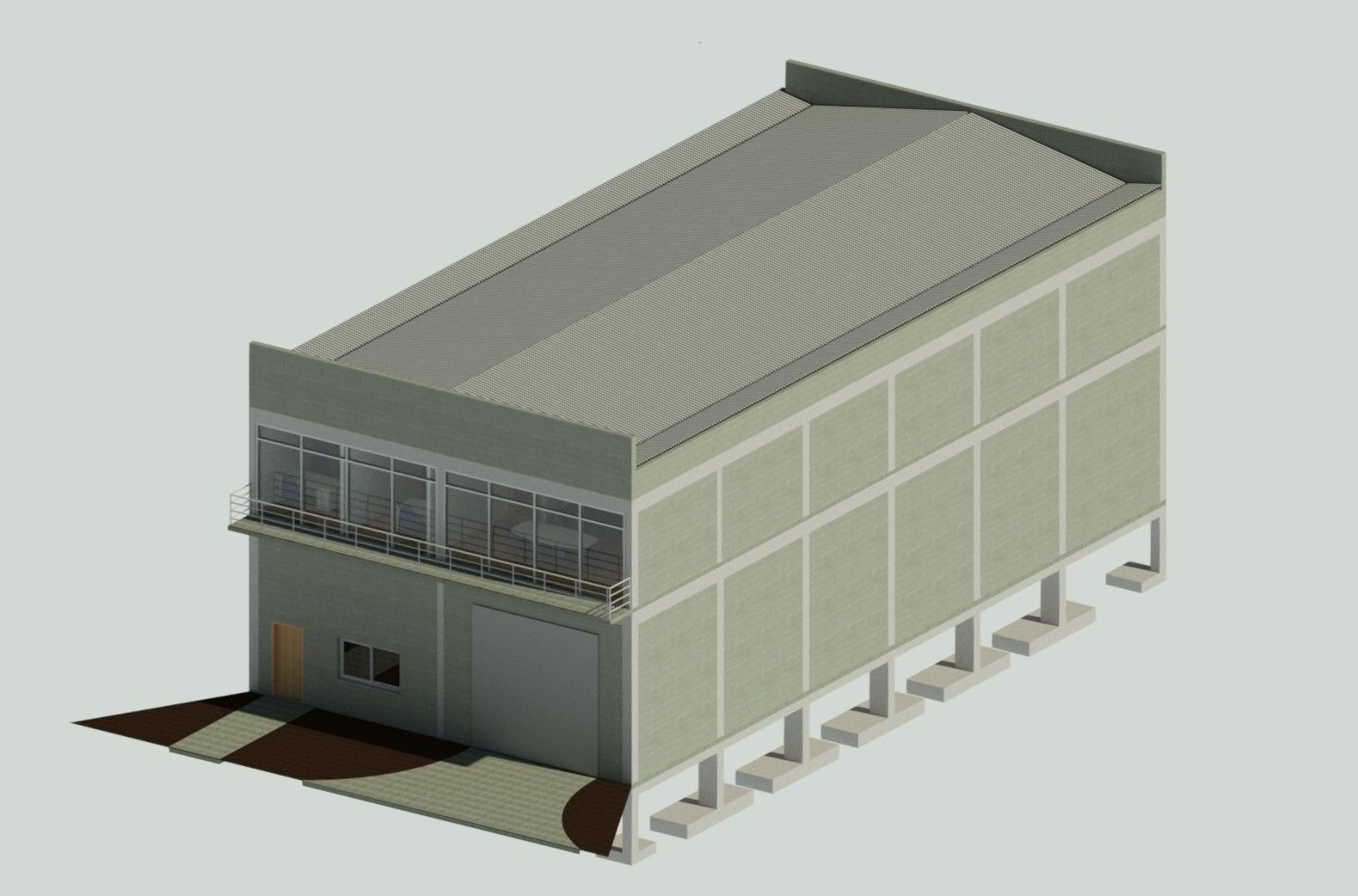 Depósito Astese — render exterior